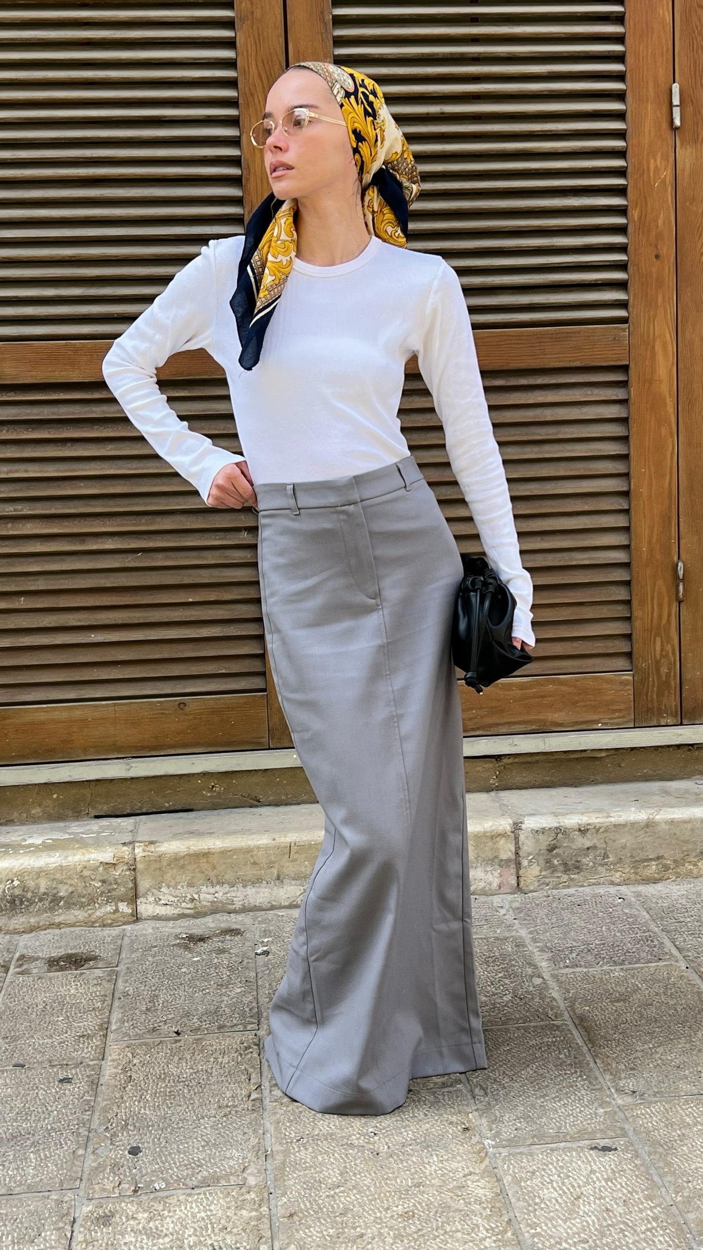 JANE SKIRT GRAY