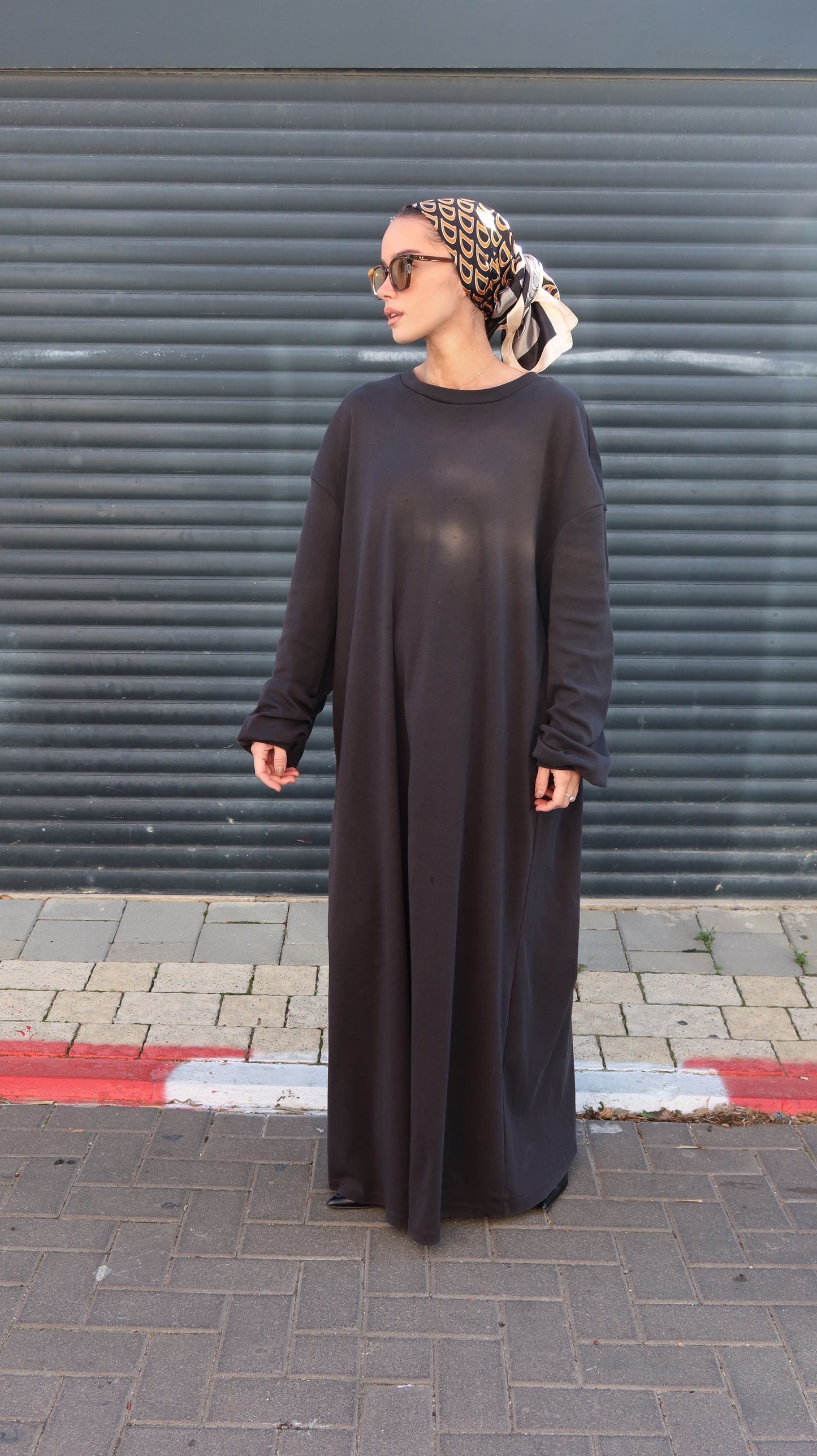 ARIA DRESS DARK GRAY