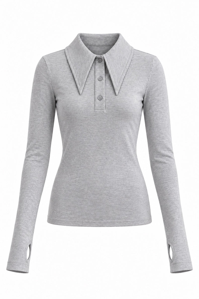 DARIA POLO SHIRT GREY