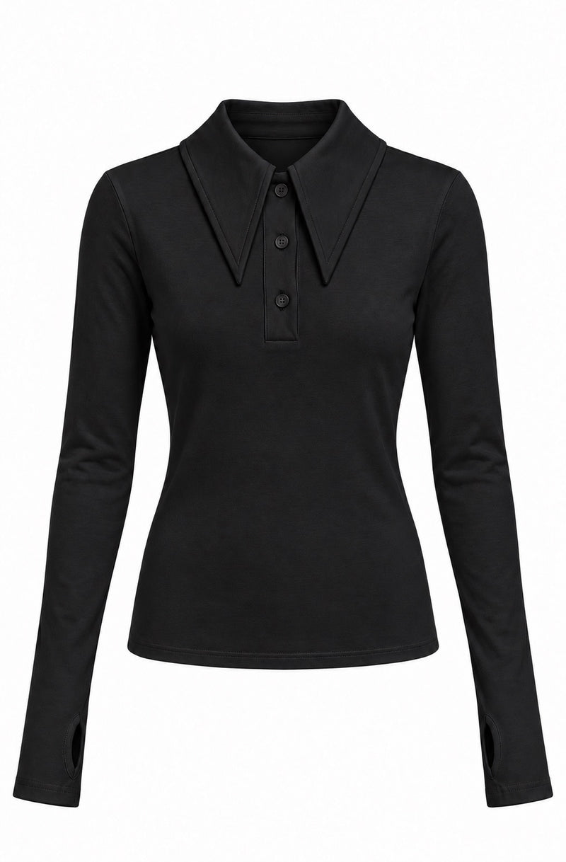 DARIA POLO SHIRT BLACK