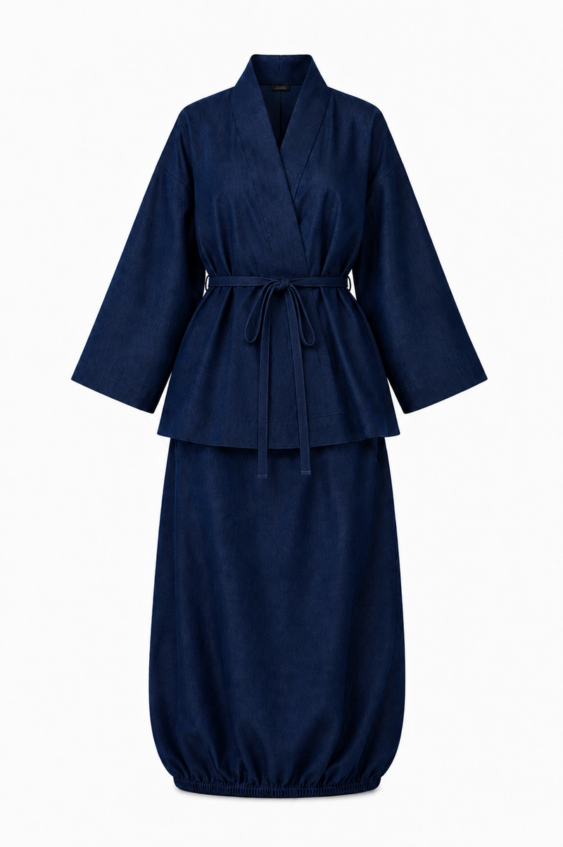 JIA KIMONO DARK BLUE