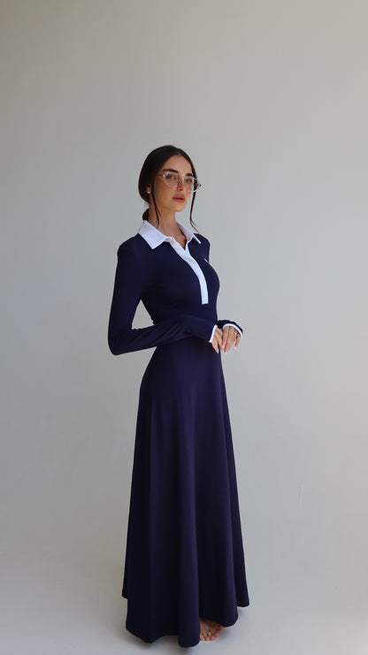 ESTI DRESS DARK BLUE