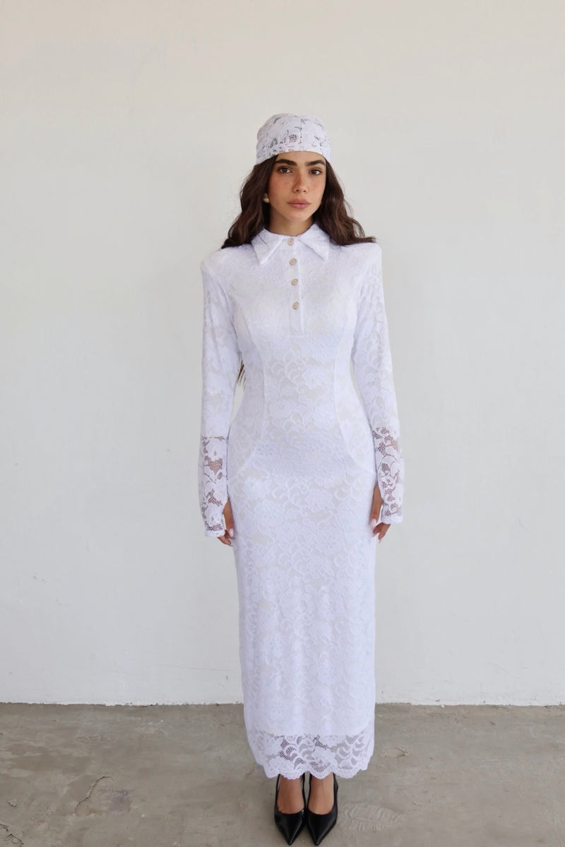 ROMI DRESS WHITE