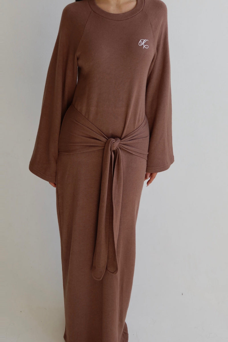 BIANCA DRESS BROWN