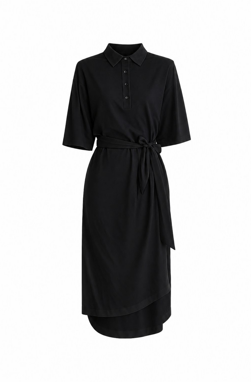 NEOMI POLO DRESS BLACK