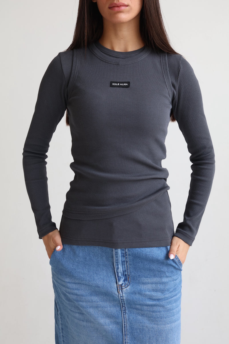COCO SHIRT DARK GREY