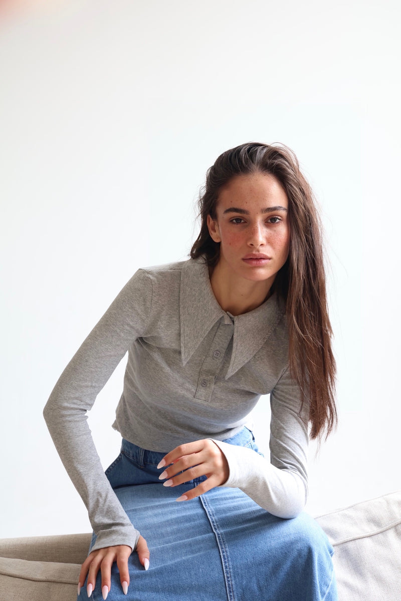 DARIA POLO SHIRT GREY