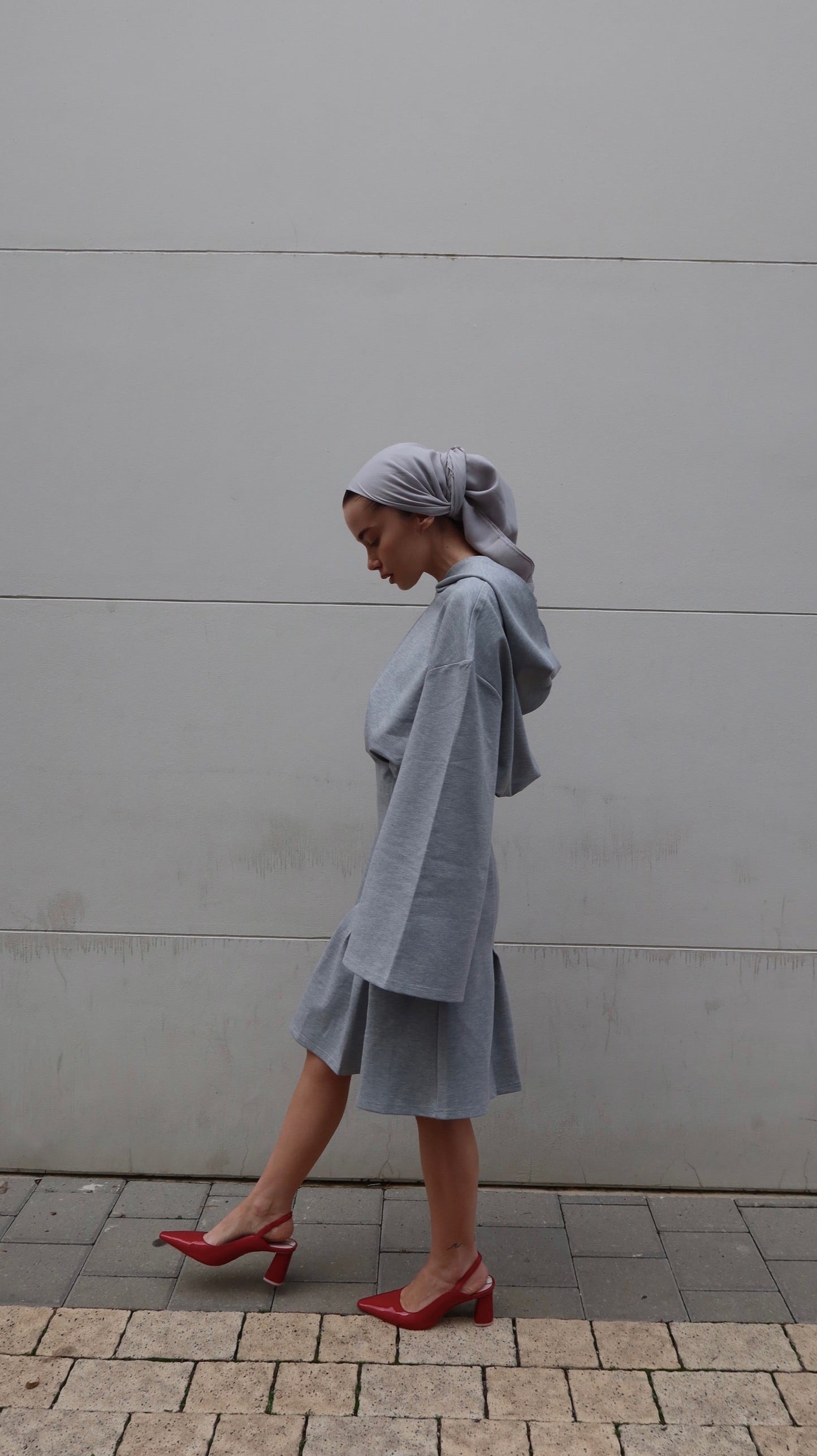 KAYA DRESS LIGHT GRAY