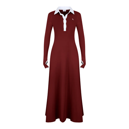 ESTI DRESS DARK RED