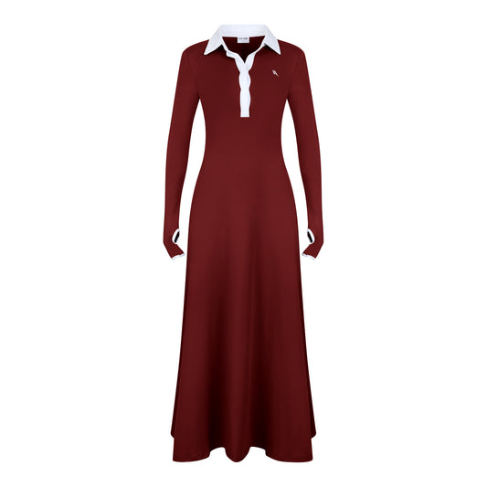 ESTI DRESS DARK RED