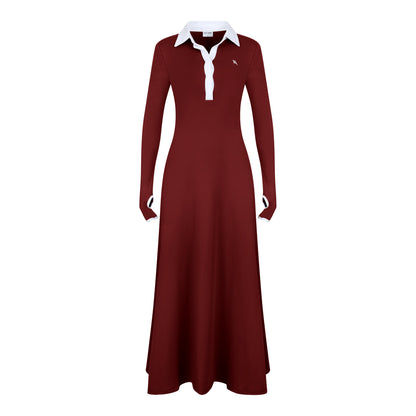 ESTI DRESS DARK RED