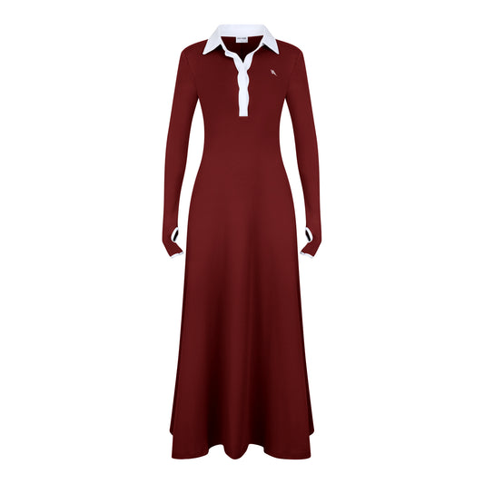 ESTI DRESS DARK RED