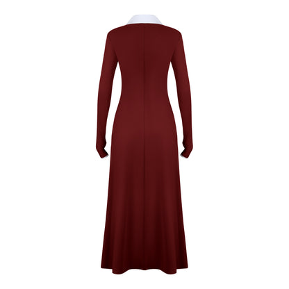 ESTI DRESS DARK RED